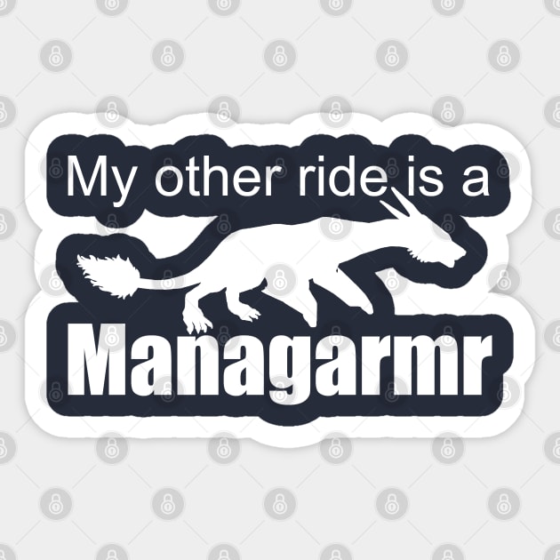 Ark Survival Evolved-My Other Ride is a Managarmr Sticker by Cactus Sands